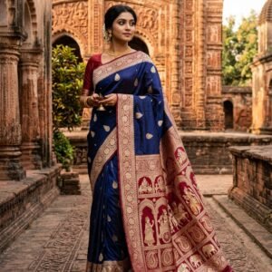 Bishnupur Baluchari Handloom Silk Saree
